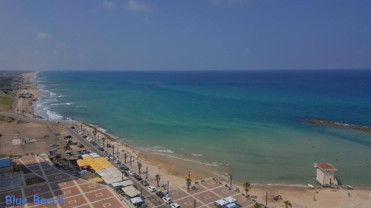 Haifa Almog Tower- "Blue Reef" Suite On The Sea Bagian luar foto