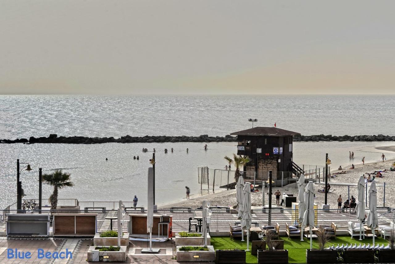 Haifa Almog Tower- "Blue Reef" Suite On The Sea Bagian luar foto