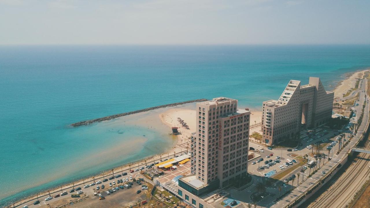 Haifa Almog Tower- "Blue Reef" Suite On The Sea Bagian luar foto